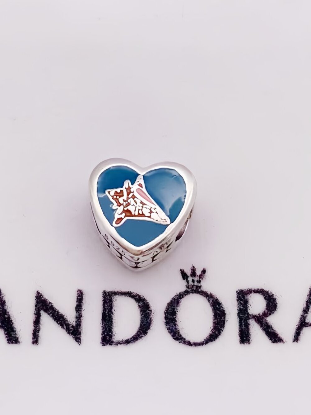 Pandora Island Of Turks And Caicos Exclusive Country Heart Bead Charm